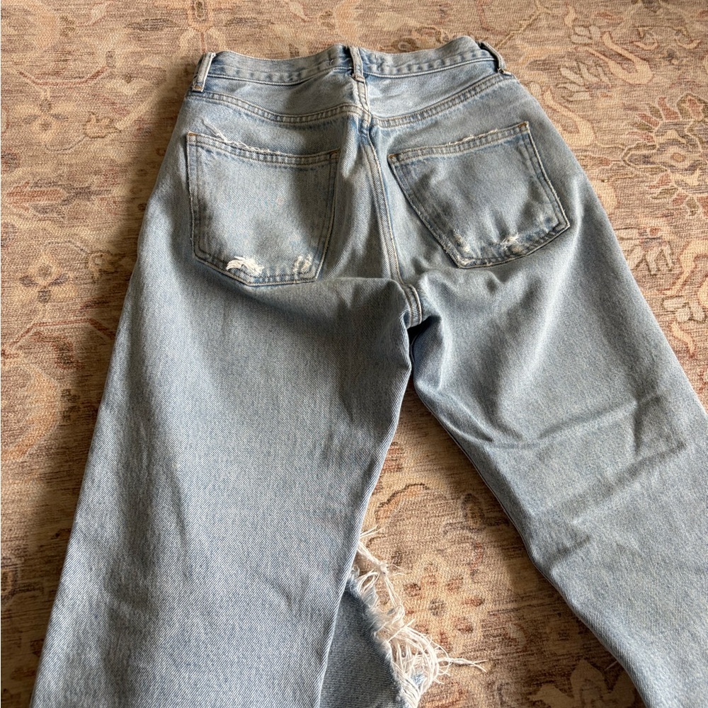 Agolde 90s Crop Mid Rise Loose Straight Jeans - Picture 3 of 7